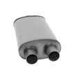 thumbnail image 2 of Cherry Bomb® - Salute Muffler Stainless Steel, Oval-Center/Dual, 24" OAL, 2.25"-2.25" (SA2258), 2 of 3