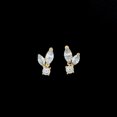 thumbnail image 3 of Rosec Jewels Lab Created Diamond Studs Earrings - Cute Bunny Earrings Diamond (EF-VS Quality) - Ready to Gift, 10K Yellow Gold, 3 of 8