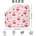 thumbnail image 2 of Cherry Dish Drying Mat for Kitchen Counter, Pink Cute Bow Heart Microfiber Drying Mat, Washable Absorbent Kitchen Countertop Dish Draining Mat, 16×18 Inch, 2 of 7