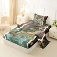thumbnail image 2 of Castle Fairy Rustic Camo Bass Twin Sheets 3pcs,Wooden Plank Outdoor Fishing Bedding,Brown Olive,1 Fitted Sheet,1 Flat Sheet and 1 Pillowcase, 2 of 6