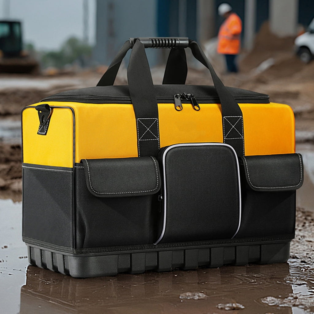 MOMOJIA Multifunctional Tool Bag Waterproof Electrician Oxford Cloth Thickened Carpentry Tool Bag Large Maintenance Storage Bag