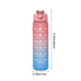thumbnail image 3 of 750ML Water Bottles Big Water Bottle with Straw Travel Water Bottle with Time Marker Motivational Sports Water Bottle Waterbottles Clear Water Bottles Summer Essentials Gifts for Men Women, 3 of 7