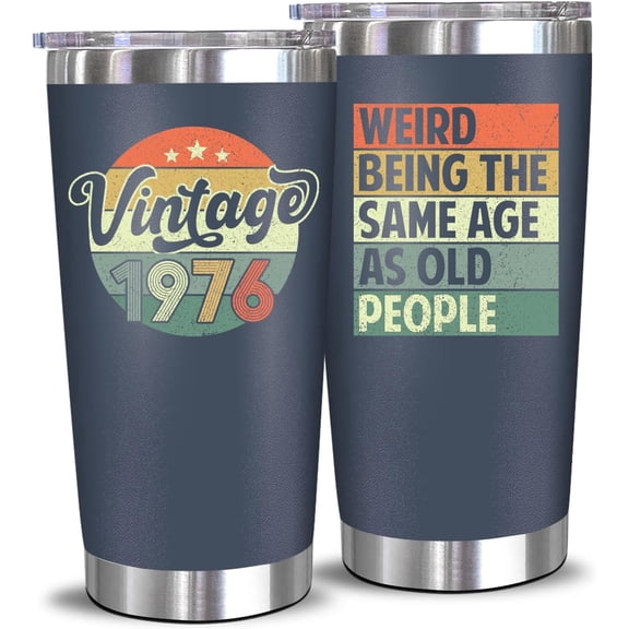 50th Birthday Gifts For Men Women - 50th Birthday Decorations For Him Her - Present For Men Women Turning 50 Year Old Gifts For Mom, Dad, Wife, Husband - 20 Oz Tumbler