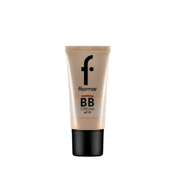 Flormar Anti-Shine SPF25 Matte Finish BB Cream for Oily & Combination Skin 35ml - 002 Fair/Light