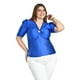 thumbnail image 1 of Blusa de satin con detallle central Roman Fashon /Tallas Extras, 1825 (Azul rey) azul 42, 1 of 5