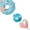 Blue Pink Donut Mix, variant on John Bead Super Cute Acrylic Purple Bear Mix 5" Bead Strand