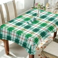 thumbnail image 4 of Coolnut St Patrick's Checkered Plaid Tablecloth Rectangle Colorful Table Cloth Large Square Table Cover for Dining Kitchen Party 60"x90" Decor Gift, 4 of 7