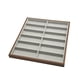 thumbnail image 4 of Estuche de madera para gafas, organizador con 12 compartimentos para relojes y joyas. Gris, 4 of 9
