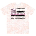 thumbnail image 3 of Inktastic Breast Cancer Awareness Pink Ribbons and Flag T-Shirt, 3 of 5