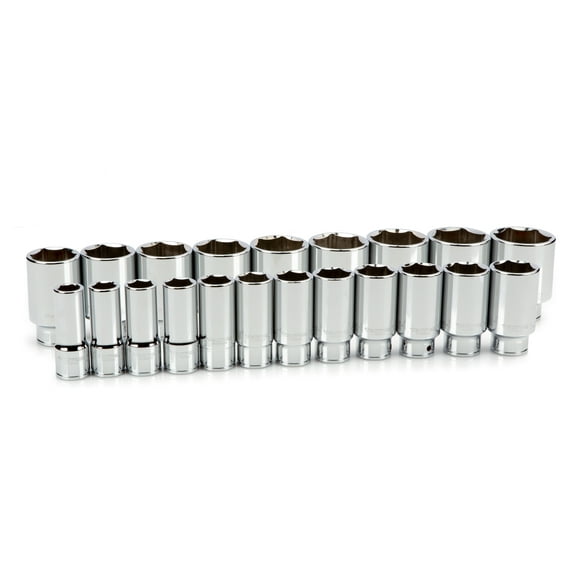 TEKTON 3/4 Inch Drive Deep 6-Point Socket Set, 21-Piece (3/4-2 in.) | SHD93017