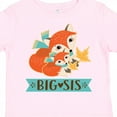 thumbnail image 4 of Inktastic Big Sis Woodland Fox Sister Girls Toddler T-Shirt, 4 of 5