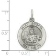 thumbnail image 3 of Sterling Silver Antiqued St. Barbara Medal, 3 of 4