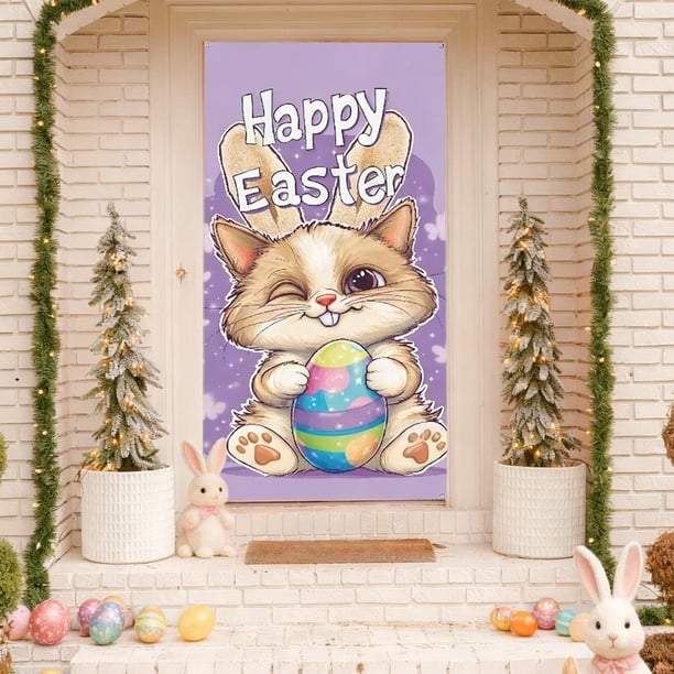 Decoraciones para Fiestas de Pascua con Cortinas de Puerta