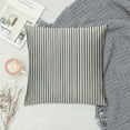 thumbnail image 2 of Creowell Throw Pillow Covers Farmhouse Pillow Covers, Striped Textured Patchwork Squarer Pillow Case for Sofa Sofa Chair Bedroom Modern Decor (Gray), 2 of 5