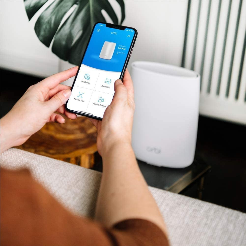 Restored NETGEAR Orbi Home AC3000 Tri-Band WiFi Satellite Extender - RBS50-100NAS (Refurbished)