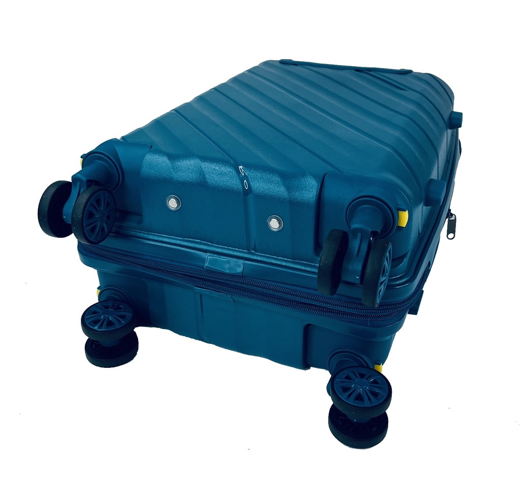 K-Cliffs Carry-On Suitcase Expandable Spinner 20" Lightweight Hand Carry Hardside Travel Luggage with 360° Dual Wheels Blue