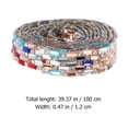 thumbnail image 3 of Shisuyan Rhinestone Ribbons Self Adhesive Assorted Color 1 Roll 39.30X0.47X0.08in, 3 of 8