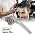 thumbnail image 2 of Haircut Fade Comb, Professional Haircut Comb Flat Top Comb Clipper Comb Curved Positioning Comb For Men's Salon, 2 of 4