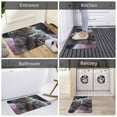 thumbnail image 5 of Pofeuu Cat Astronaut In Space Print Flannel Doormats Rug16"x24"Rug Washable Doormats Indoor Outdoor Rugs for Layered Front Door Mats, Porch, Kitchen, Entryway, 5 of 7