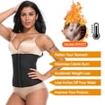 thumbnail image 4 of Women Waist Trainer Corset Slimming Body Shaper Trimmer Belt Latex Sauna Sweat Girdle Weight Loss Shapewear Fat Burning Cinchers, 4 of 6