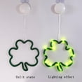 thumbnail image 5 of St Patrick's Day LED Pendant Window Decoration Luminous Green Shamrock Design 1 Piece, 5 of 5