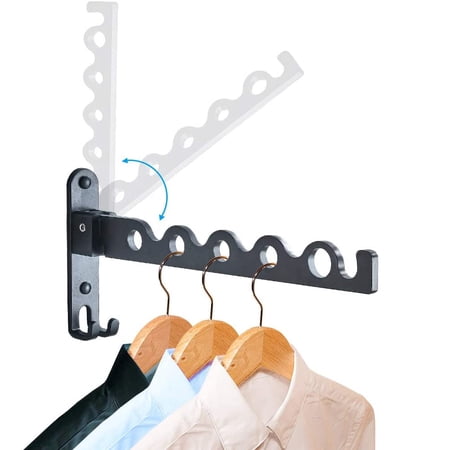 Wall Mounted Coat Rack Foldable, Coat Hanger Hook Coat Hook For Laundry ...