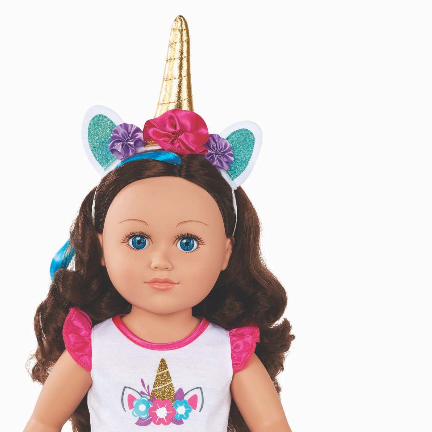 My Life As A Unicorn Trainer Doll 18/" Soft Torso Brunette Hair NEW