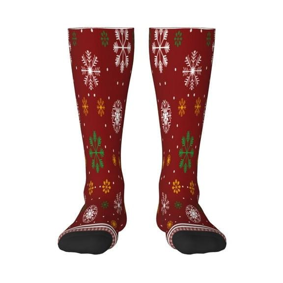 Logiee Merry Christmas Print Gift Stocking Stuffers,Adult Stockings,Novelty Socks,Funny Socks Birthday Running Walking Sleeping