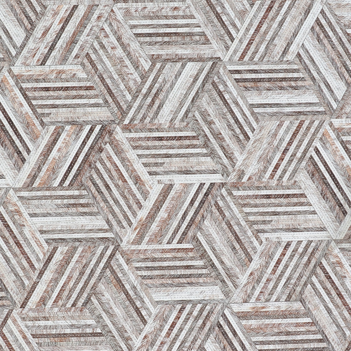 Couristan Prairie Geo Mosaic Grey-Blush Area Rug, 2'3" x 7'10" Runner