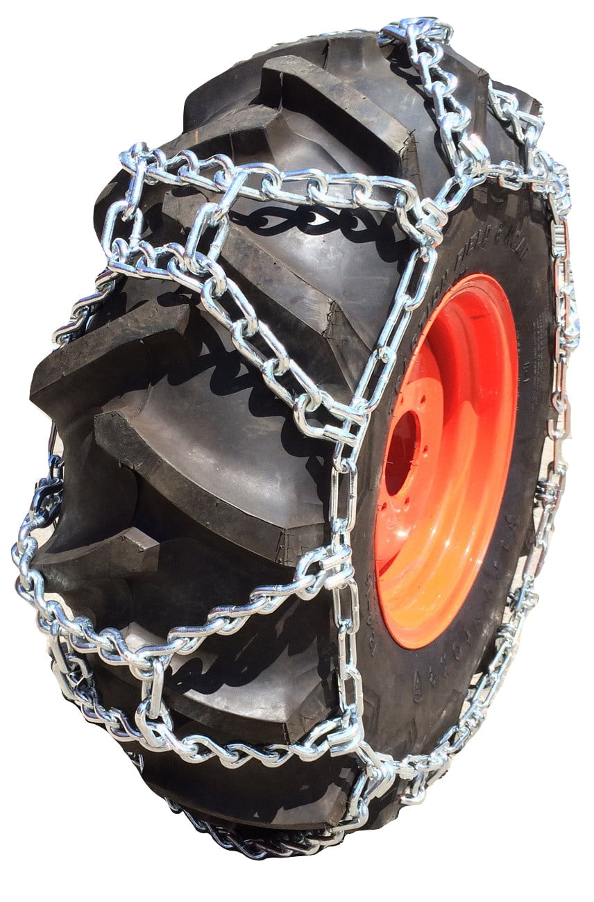 2 Link Tire Chains 20x8.00-10 20x8.00-8 20x8x10 20x8x8 Tractor Rider Snowblower 