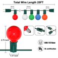 thumbnail image 2 of Cadena de luces SUNSGNE, 7,5 m, multicolor, G40, exterior, 120 V, 2 of 7
