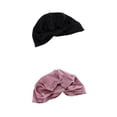 thumbnail image 1 of Sombreros del sueño Zulema 2pcs Negro Rosa Seda Damas, 1 of 4