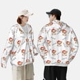 thumbnail image 4 of Gaeub Corgi With Santa Claus Hat Men's and Women's UPF 50+ Long-Sleeved Sun Protection Clothing, Fishing Shirt Long Sleeve Zip-Large, 4 of 7