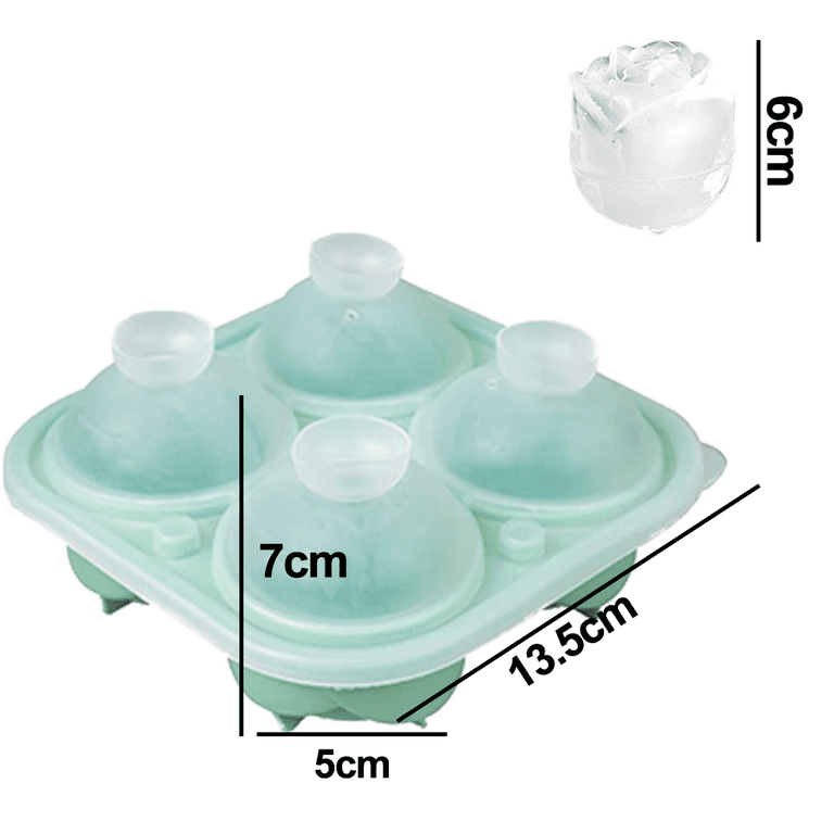 Rose Diamond Shape Ice Cube Mold Whisky Wine Cool Down Ice Maker Reusable Ice  Cubes Tray Mold for Freezer wit…