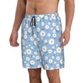 thumbnail image 2 of Balery Daisies Flowers Traje de Baño Estilo Hawaiano para Hombre, Shorts de Secado Rápido con Bolsillos-3X-Large, 2 of 6