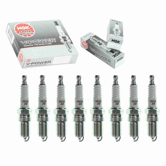 8 pc NGK V-Power Spark Plugs compatible with Chevrolet K1500 5.7L V8 1998-1999