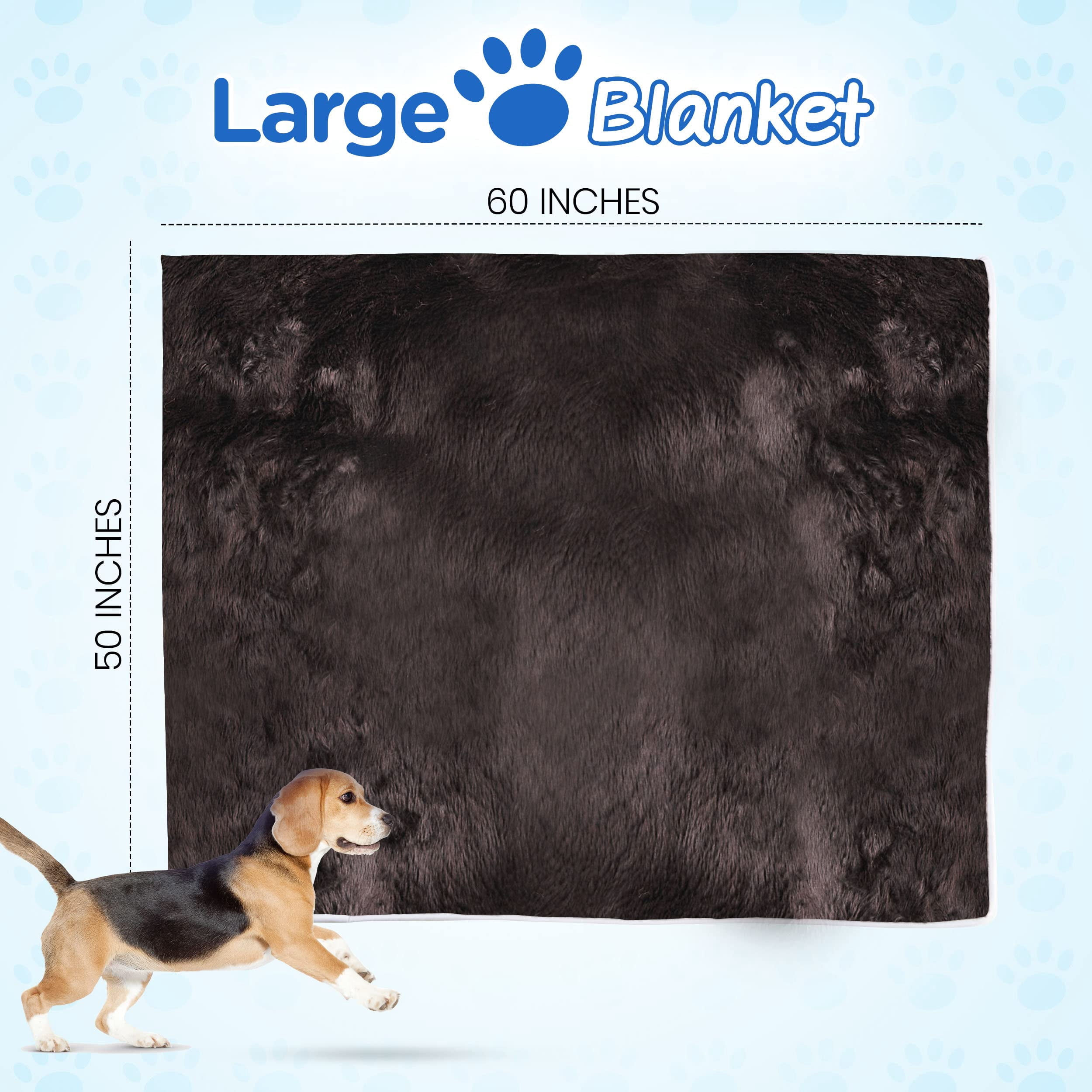 Paw Brands Dog Blanket Waterproof Cool Comfort Throw Blanket for Pets 60 x 50 inch