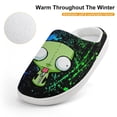 thumbnail image 4 of Alien Invader Zim Kid's Cotton Slippers Winter Warm Soft Plush Slippers with Rubber Sole Non-Slip Indoor Outdoor Slip on Shoes Fluffy House Slippers For Boys Girls Teen, 4 of 8