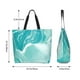 thumbnail image 5 of Fotbe Teal Turquoise 1 Bolsa Tote Estética de Lona con Estampado para Mujer - Bolsa Reutilizable de Hombro Casual para Vacaciones, Compras, Trabajo y Gimnasio, 5 of 8