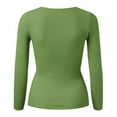thumbnail image 2 of Aayomet Womens Sweaters Women's Fashion Long Sleeve Striped Color Block Knitted Sweater Crew Neck Loose Pullover Jumper Tops,Green L, 2 of 5