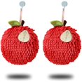 thumbnail image 1 of wonima01 Fuzzy Chenille Microfiber Towels - Super Fluffy, High Absorbent Hand Towels, Pink (3 Pack), 1 of 1