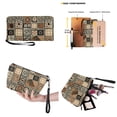 thumbnail image 3 of ZUXONGSY African Tribal Print Handbag with Fashion Makeup Bag Purse for Women PU Leather Top Handle Satchel Set with Large Capacity Makeup Pouch Cash Wallet for Business Shopping, 3 of 5