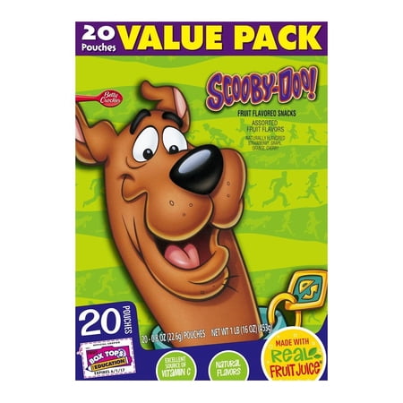 Scooby Doo Fruit Shapes, 16 OZ (Pack of 6)