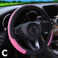 thumbnail image 1 of 38cm Universal No Inner New Leather Steering Wheel Cover Multi-color Embossed Cover O5S1 For All Handle Available Car Seasons X5V6, 1 of 9
