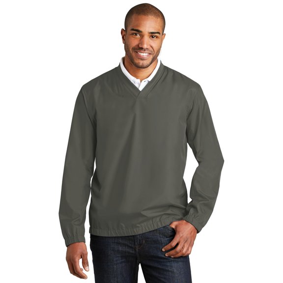 Port Authority Zephyr V Neck Pullover-4XL (Grey Steel)