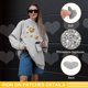 thumbnail image 3 of Uxcell 6 Pcs Parches de Hierro en Forma de Corazón 2.5cm Parches para Coser para Manualidades de DIY Reparación de Ropa Zapatos Decoración de Bolsas Gorras, Blanco Plateado, 3 of 7