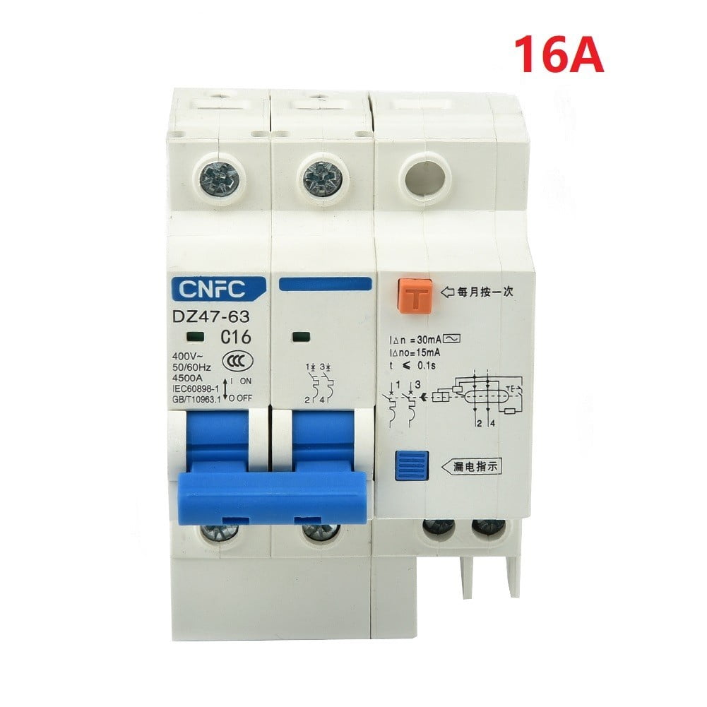 Dz47Le32 2P C20 20A 230V Earth Leakage Protection Circuit Breaker