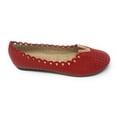 thumbnail image 5 of Victoria K Perforated Dot With Gold Ornament Ballerina Flats (Women), 5 of 10