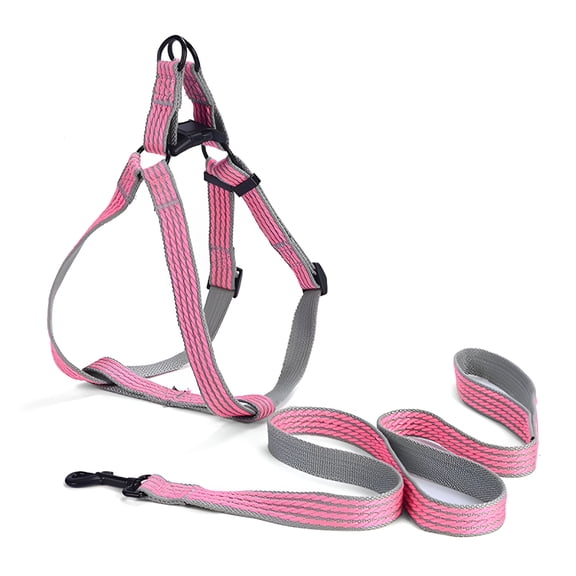 GASTROPOD Dog Harness Leash Tear Resistant Escape-Proof Anti-Lost Small Medium Pet Dog Puppy Vest Harness Pet Supplies Red S