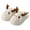 Beige, variant on Christmas Reindeer Slippers for Women Men Comfortable Plaid Scuff Cozy Memory Foam Slides Cartoon Furry Cute Slippers for Indoor Outdoor Use Sandals Slides